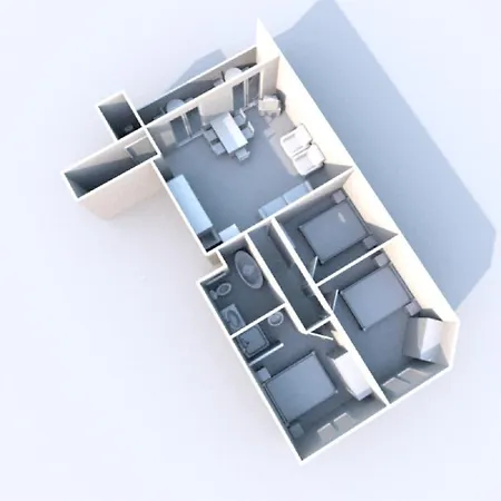 Sleeps 6 Air Con Wifi T570555 Apartment